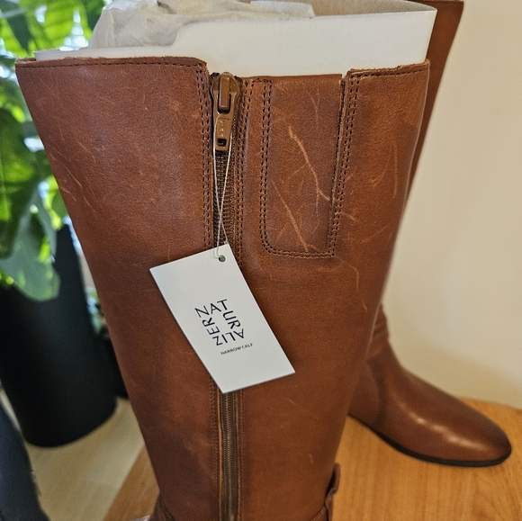 NWT Natutalizer Rena Brown Leather Riding Boot Size 9 - Picture 4 of 5